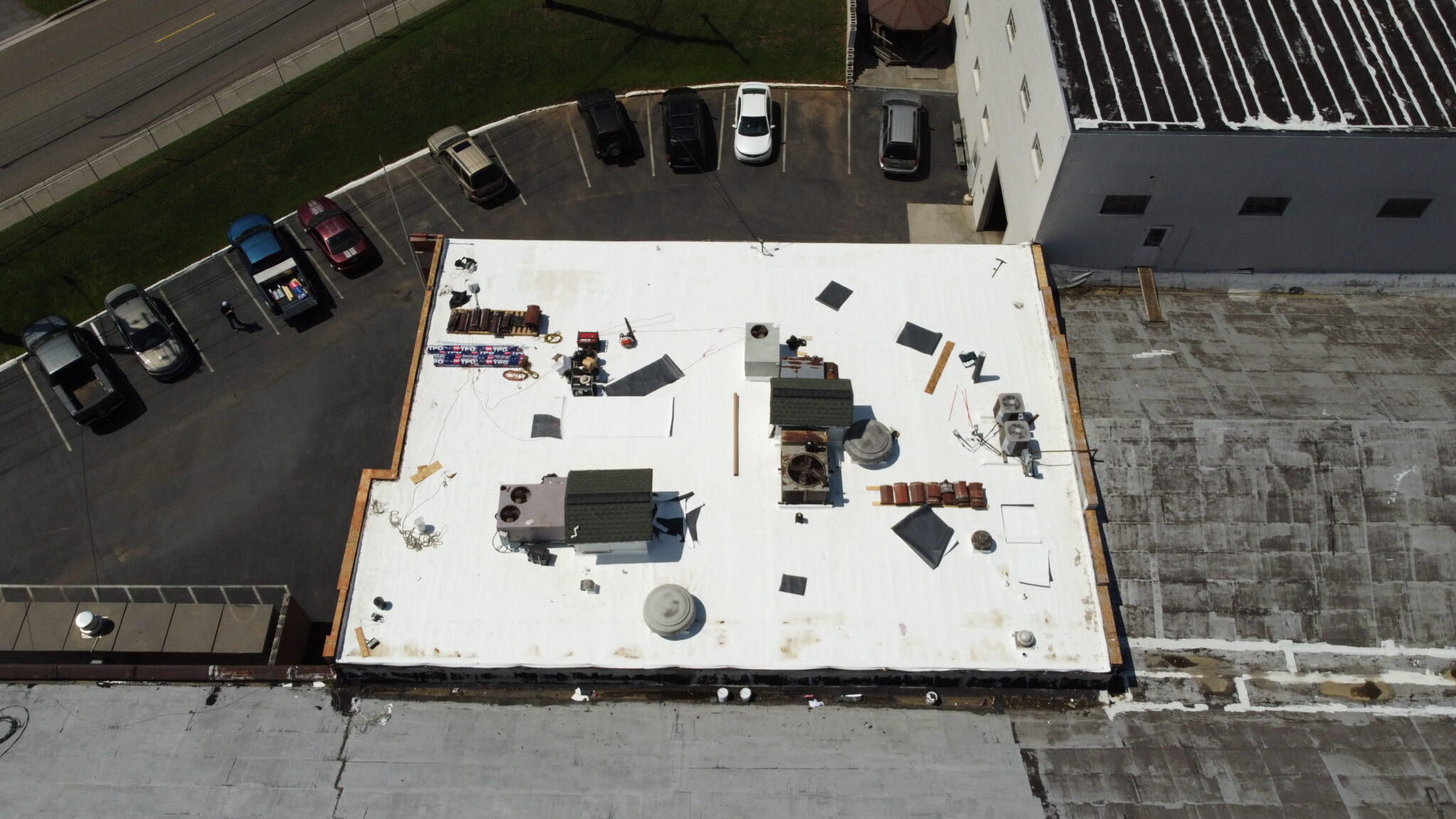 flat roofing installation