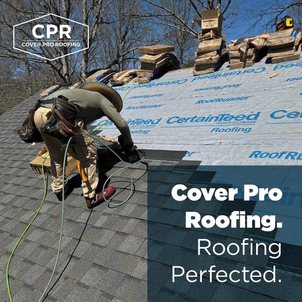 Roof repair done by cover pro roofing